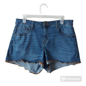 *SO High Rise Shortie Denim Stretch Shorts Western Festival Country Cowgirl